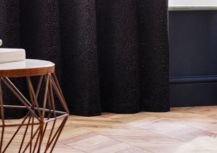 Galaxy Eyelet, Black - Ready Made Curtains - Image 6